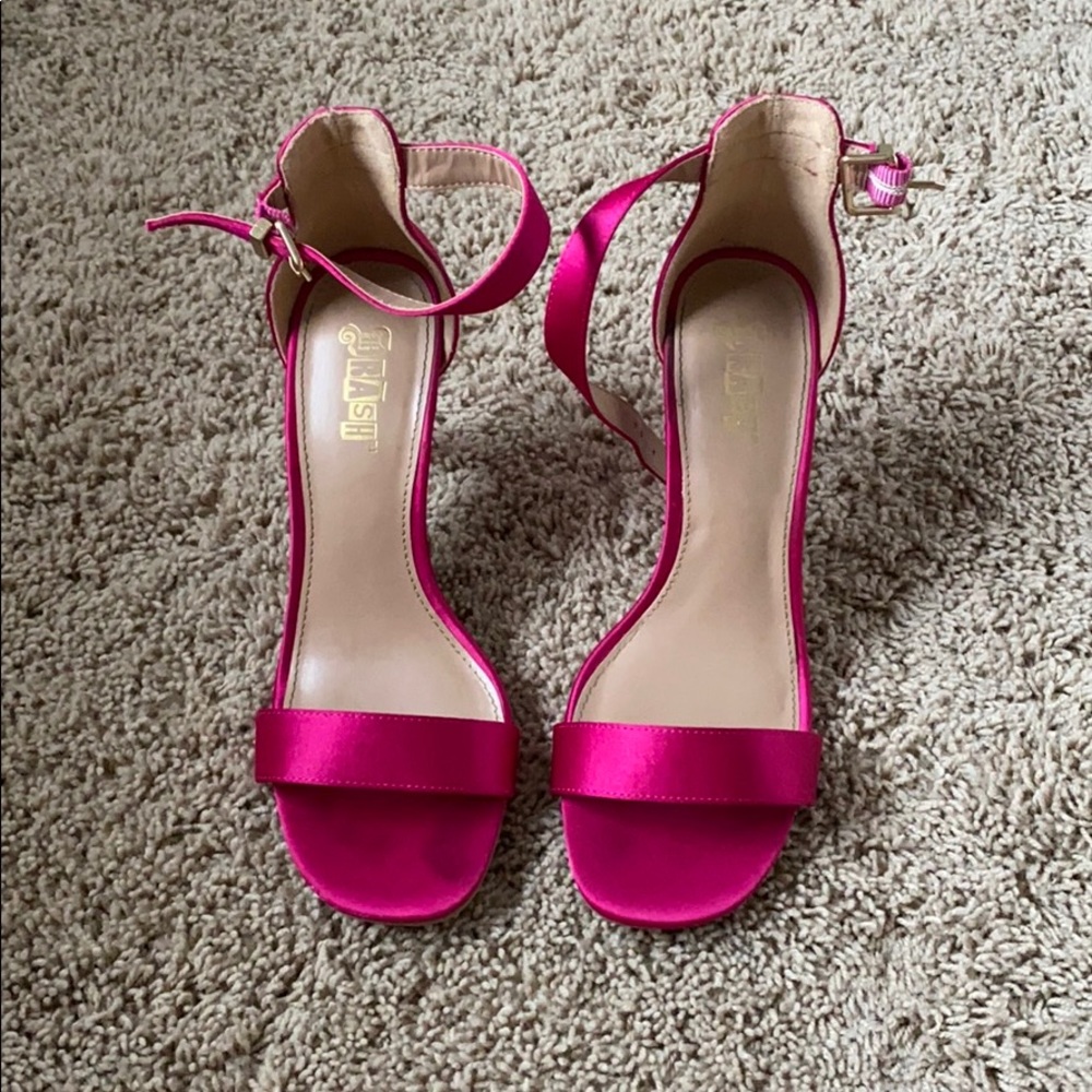 Magenta high heels